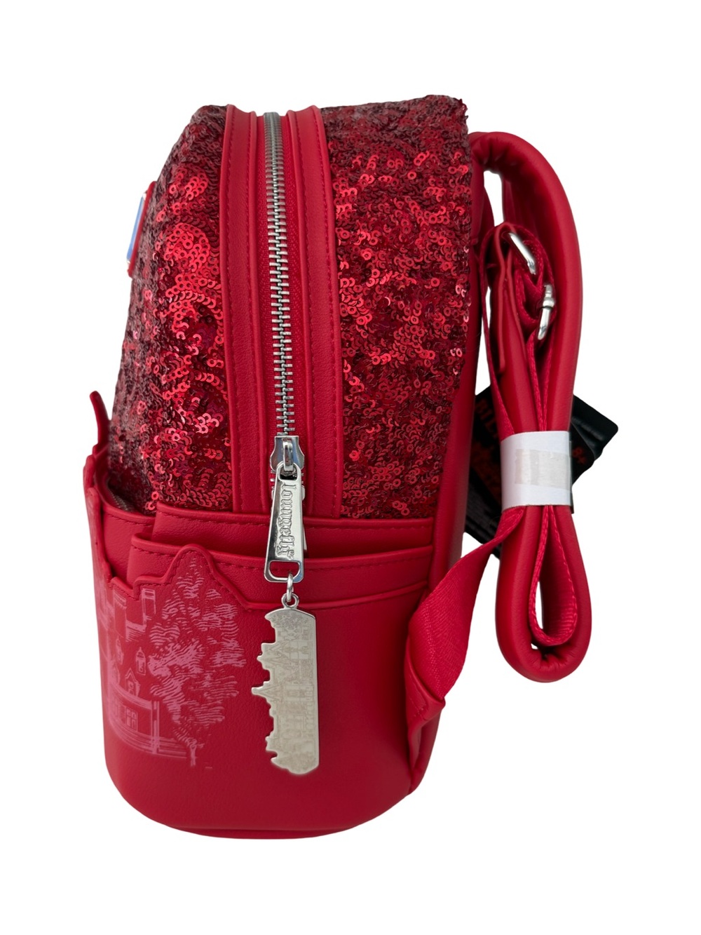 Loungefly Biltmore Red Sequin Mini Backpack NWT - Picture 5 of 9